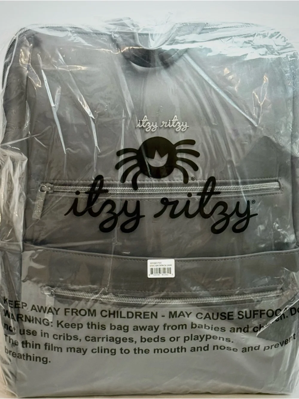 Itzy Ritzy Limited Edition Eras Diaper Bag Backpack in Storm - New w/ Tags!
